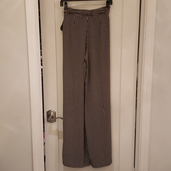 Halston Heritage Striped Wide Leg Pants - Picture 3 of 5